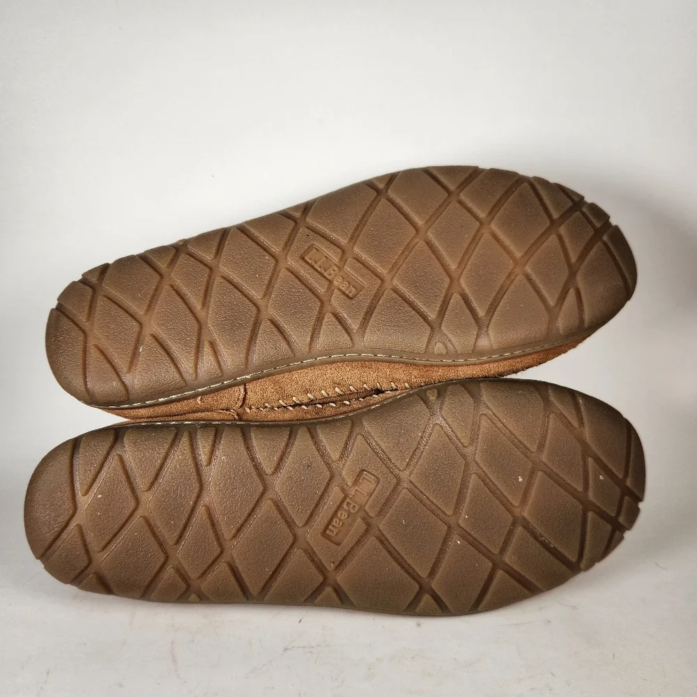 L.L. BEAN Mens Wicked Good Chukka Boot 12 Brown Shearling Lined Shoe Slipper - Picture 10 of 12